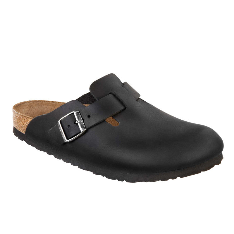 Birkenstock Boston Regular Black Oiled Leather Women's 1