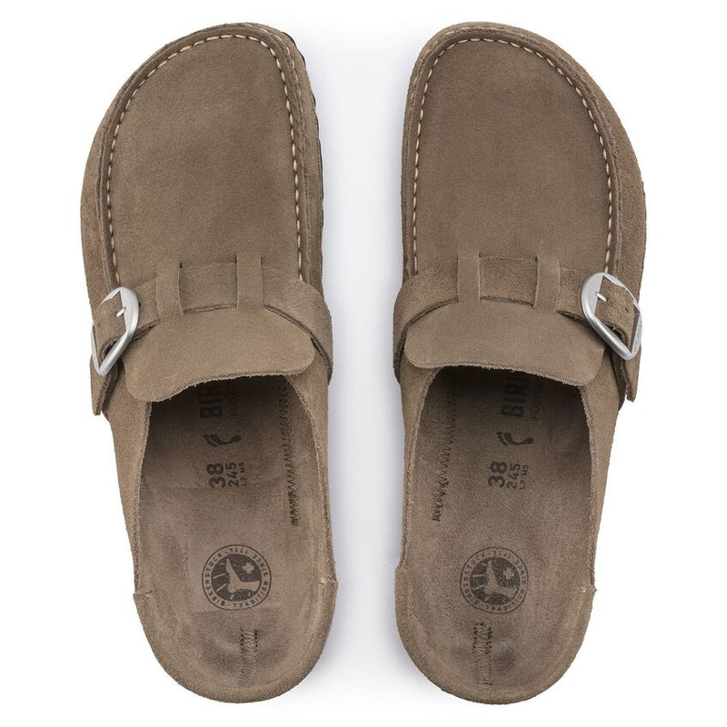 Birkenstock Buckley Gray Taupe Suede Women's 3