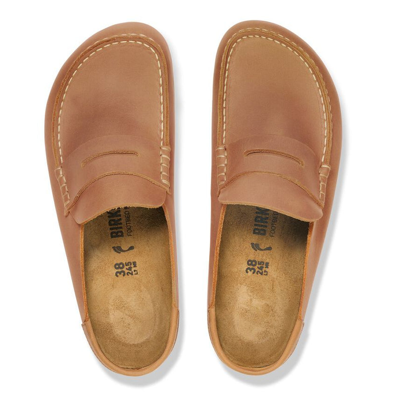 Birkenstock Naples Wrapped Cognac Oiled Leather Narrow Women's 4