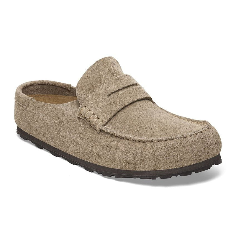 Birkenstock Naples Wrapped Taupe Suede Leather Women's 2