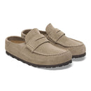 Birkenstock Naples Wrapped Taupe Suede Leather Women's 3