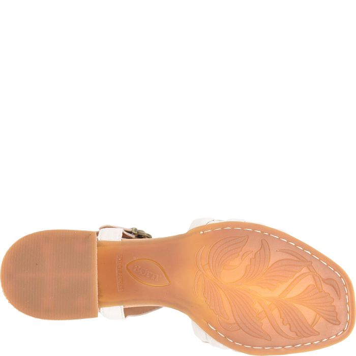 Born Shonie White Ivory Women's Sandal 7