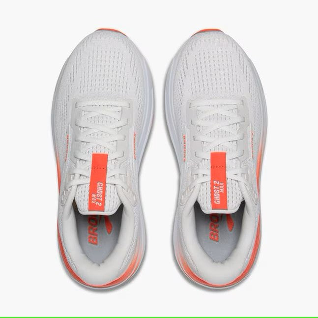 Brooks Ghost Max 2 White Hot Coral Women's 2
