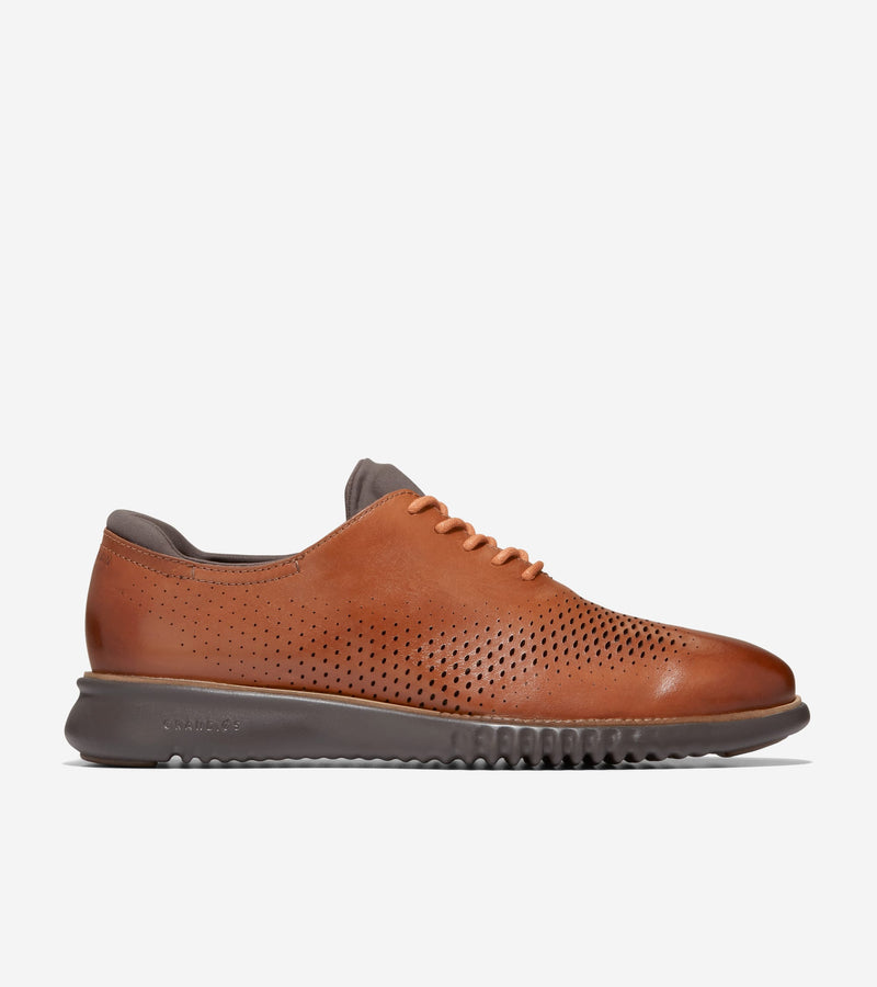 COLE HAAN 2.ZEROGRAND Laser Wingtip Oxford British Tan Java Men s