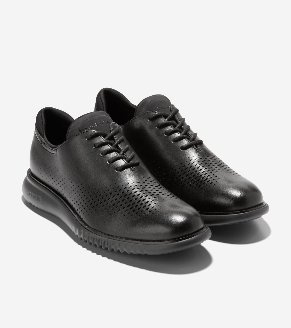 COLE HAAN 2.ZEROGRAND Laser Wingtip Oxford Black Men's