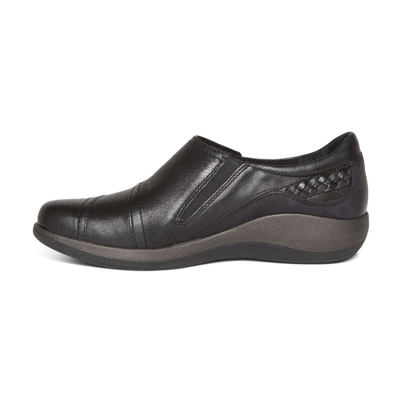 Aetrex Karina Monk Strap Black Women's 4