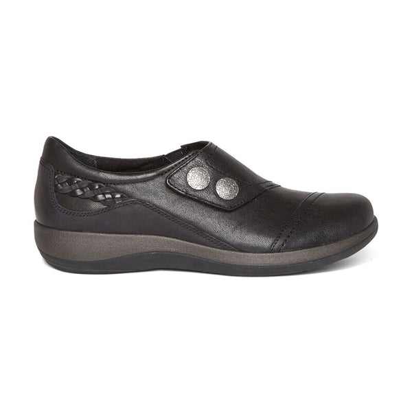 Aetrex Karina Monk Strap Black Women's 1
