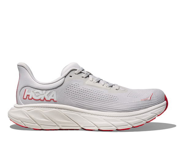 Hoka Arahi 7 Cosmic Grey Ruby Red Women's 1
