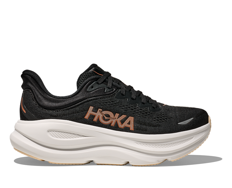 Hoka Bondi 9 Black Rose Gold Women's