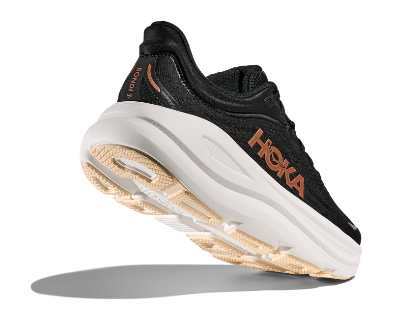 Hoka Bondi 9 Black Rose Gold Women's
