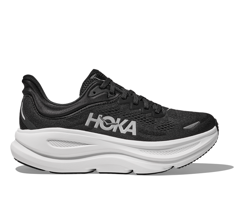 HOKA Hoka Bondi 9 Black White Wide Womens