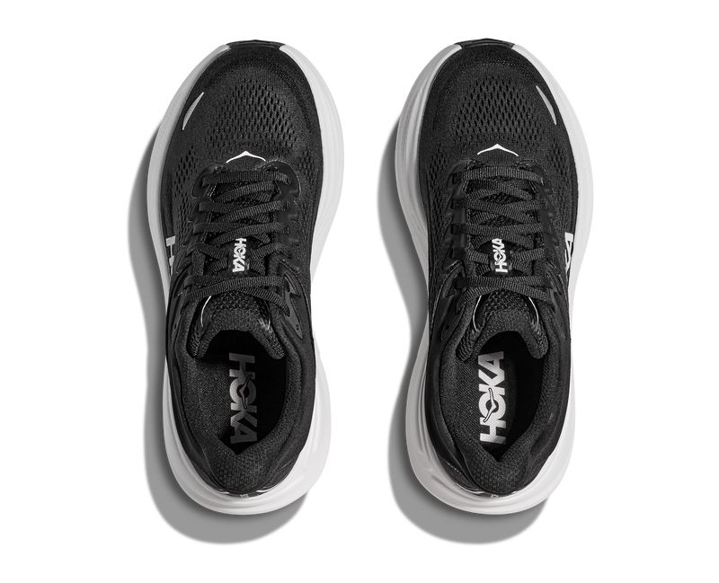HOKA Hoka Bondi 9 Black White Wide Womens