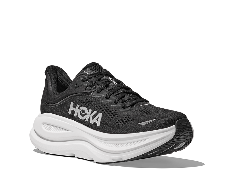 HOKA Hoka Bondi 9 Black White Wide Womens