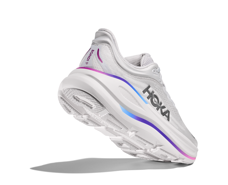 HOKA Hoka Bondi 9 Cosmic Grey White Wide Womens