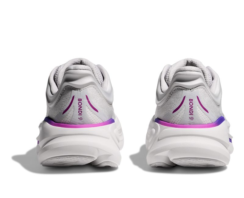 HOKA Hoka Bondi 9 Cosmic Grey White Wide Womens