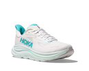 Hoka Clifton 10 White Cielo Blue WIDE Women's 2