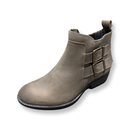 Oak & Hyde Rita Leather Ankle Boot Grey Women's