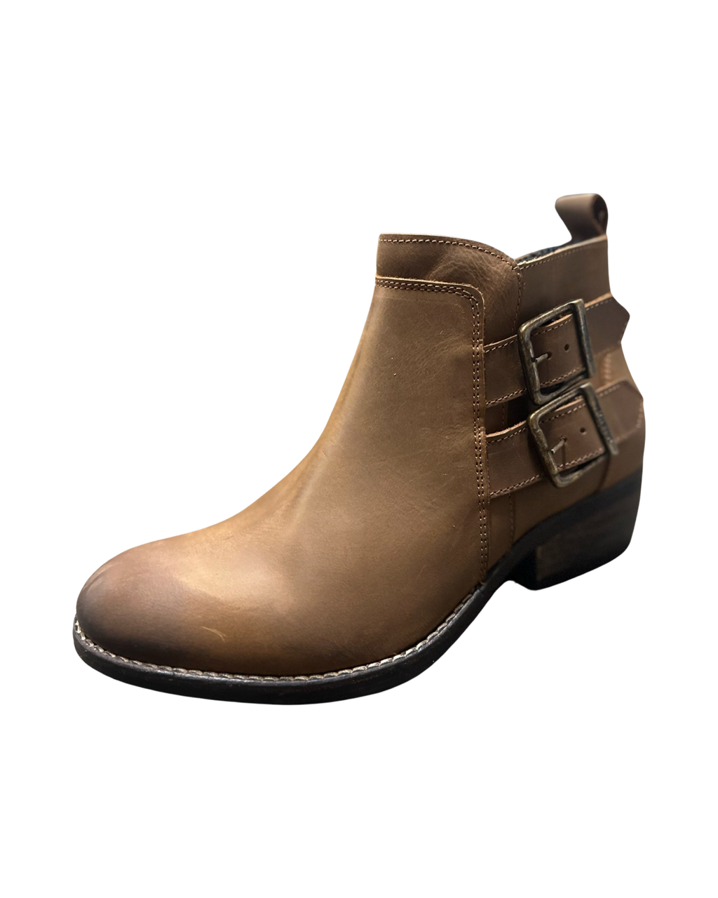 Oak Hyde Rita Leather Ankle Boot Cognac Women s