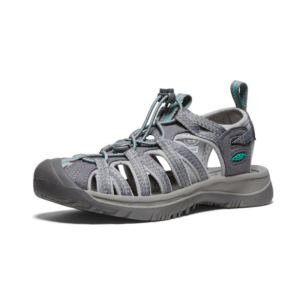 Keen Whisper Med Grey Peacock Grn Women's Sandal 2