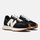 NEW BALANCE ATHLETIC SHOES New Balance 327 Black with White and Mineral Red Womens