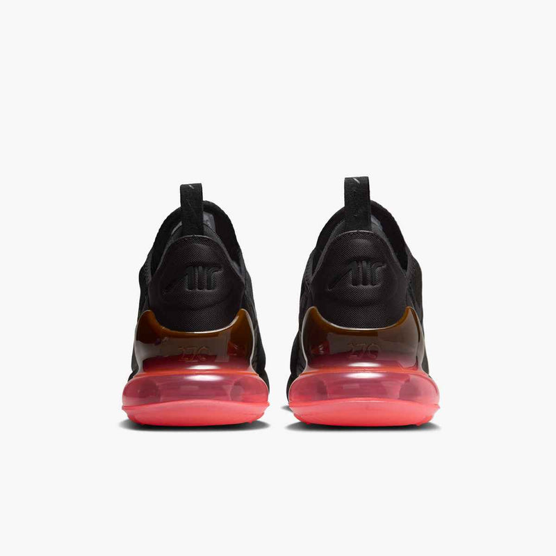 Nike Air Max 270 Black Black Hot Punch Men's 5