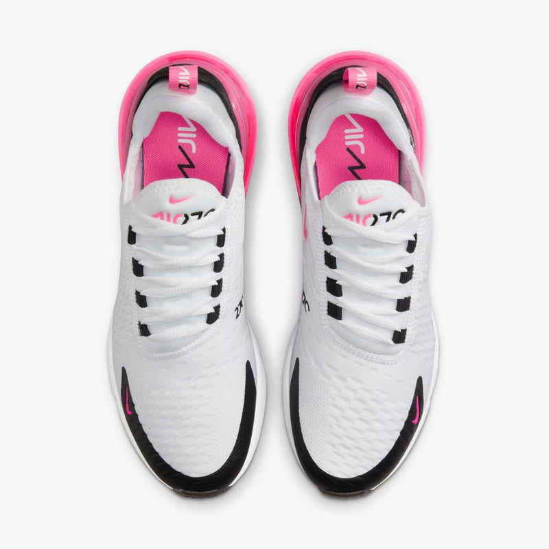 Nike Air Max 270 White Hyper Pink Black White Women's 2