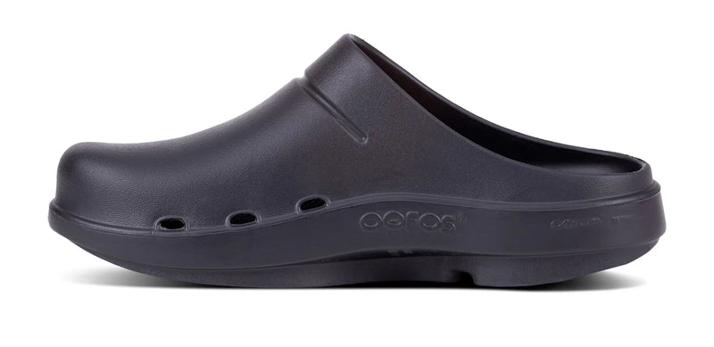 OOFOS OOcloog Clog Black Womens 4