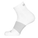 White sock with gray pattern on a white background