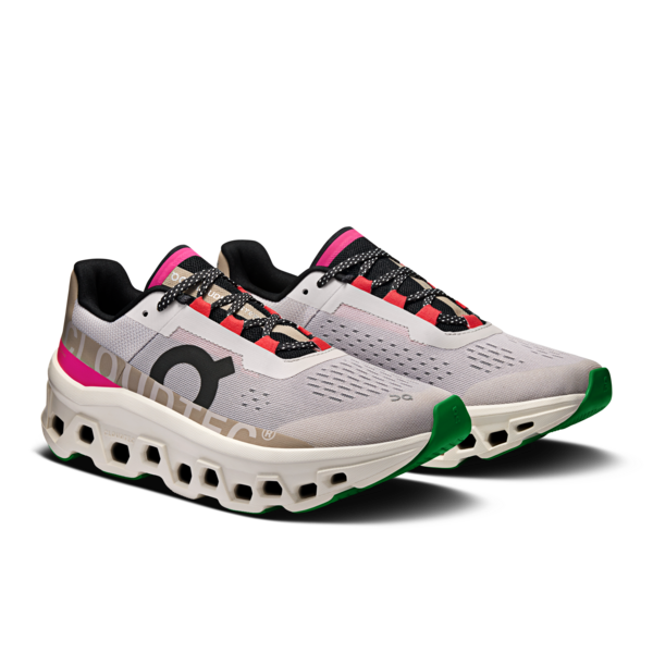 On Cloudmonster Silver Ivory Women's