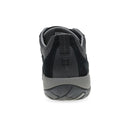Black and gray sneaker on a white background