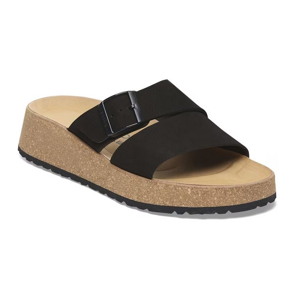 Papillio by Birkenstock Almina Black Nubuck Leather Women's 1