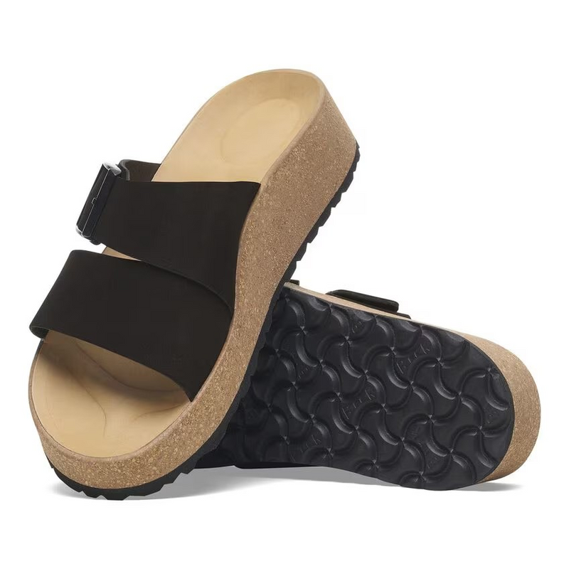 Papillio by Birkenstock Almina Black Nubuck Leather Women's 2