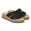 Papillio by Birkenstock Almina Black Nubuck Leather Women's 4