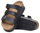 Papillio by Birkenstock Florida Platform Flex Vegan Birko-Flor Black Narrow Women's 3