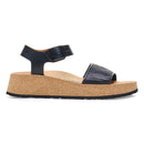 Papillio by Birkenstock Glenda Black Raffia Leather Sandal 5