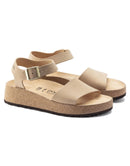 Papillio by Birkenstock Glenda Nubuck Leather Sandcastle Women's 4