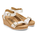 Papillio by Birkenstock Soley Metallic Silver Wedge 4