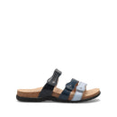 Single sandal with multiple straps on a white background