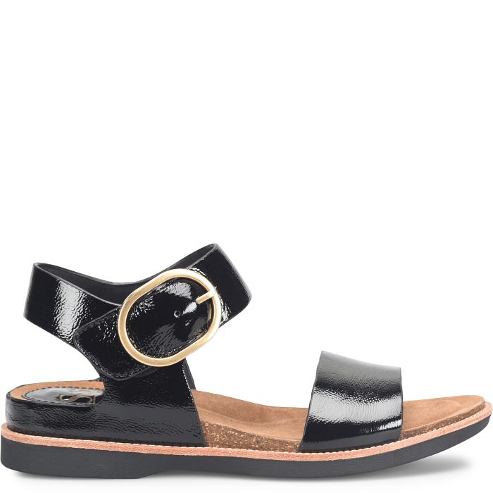 Sofft Bali Black Patent Women's Sandal 3