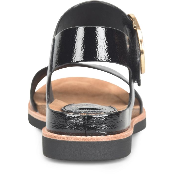 Sofft Bali Black Patent Women's Sandal 5