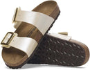 Birkenstock Sydney Luxe Buckle Graceful Pearl White Narrow 4
