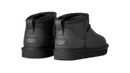 UGG Classic Ultra Mini Black Leather Women's