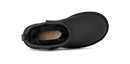 UGG Classic Ultra Mini Black Leather Women's