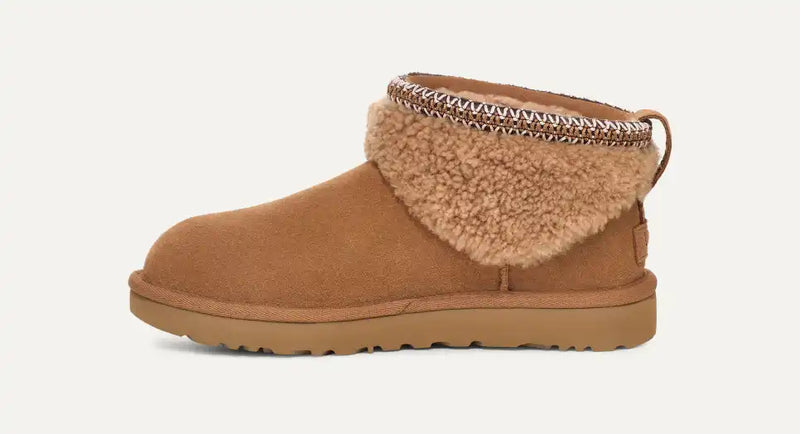 UGG Classic Ultra Mini Maxi Curly Chestnut Women's 3
