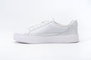 Kizik Vegas Ivory White Leather Hands Free Slip On Shoe 4Sizes Are unisex- 5 Men's=6.5 Women's  First Size listed is Men's Size/ Second Size Listed is Women's 3