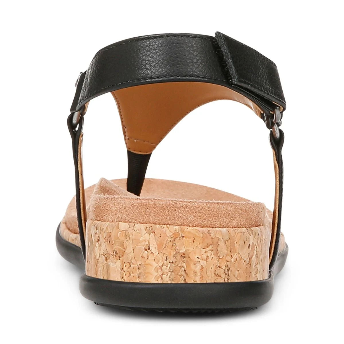 Vionic Kirra II Black Leather Women's Sandal