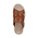 Vionic Uptown Sunset Wedge Sandal Tan Leather Women's