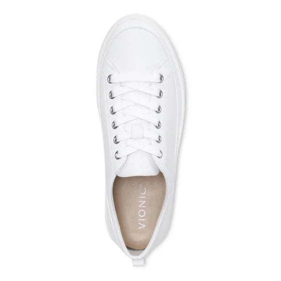 Vionic Winny Sneaker White Leather Women's