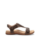 Brown sandal on a white background