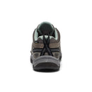 Gray and black sneaker on a white background